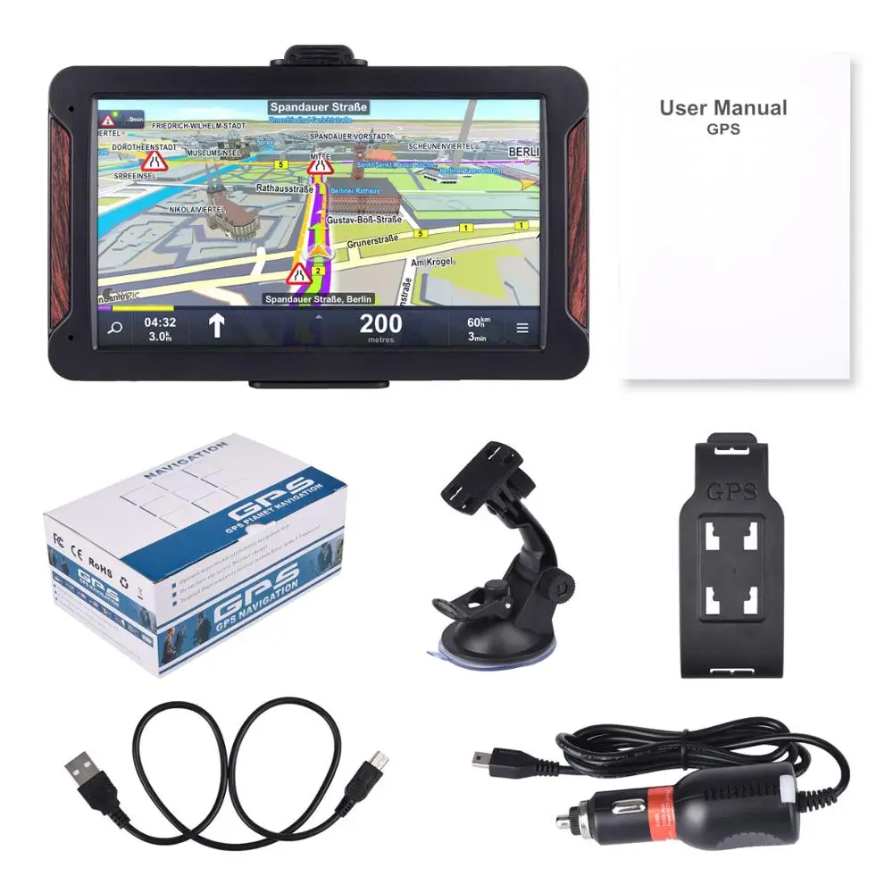710H Oriana " HD 8G 256MB емкостный автомобильный gps-навигатор FM Bluetooth AVIN новейшая Европейская карта gps навигатор для грузовиков