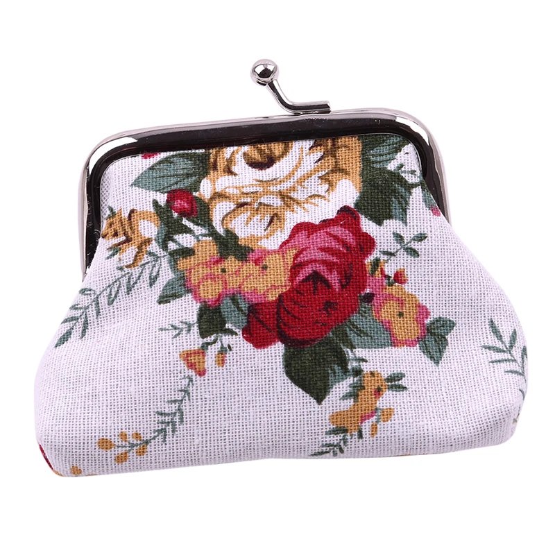 

Naivety Hasp Coin Purse Women Retro Small Wallet Lady Vintage Flower Clutch Bag Good Gift Floral Bags Drop Shipping Wallet Case