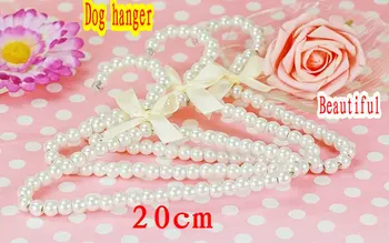 

5/10pcs/lot Plastic Baby Hanger 20cm Dog Hangers for Clothes Children Pearl Plastic Clips White Angel Rack Pet Hanger