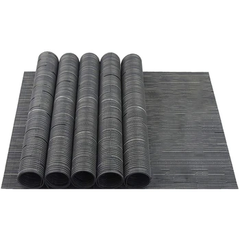 

EASY-Washable Woven Kitchen Elegant Placemats for Dining Table,Set Of 6