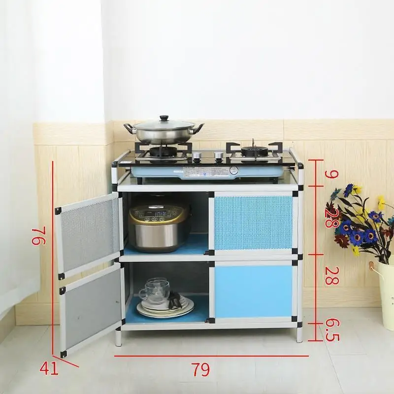 Number 27 Mueble чайные капборды Aparadores сервант для комнаты торцевые столы кухонная мебель Meuble буфет алюминиевый сплав шкаф - Color: Number 27
