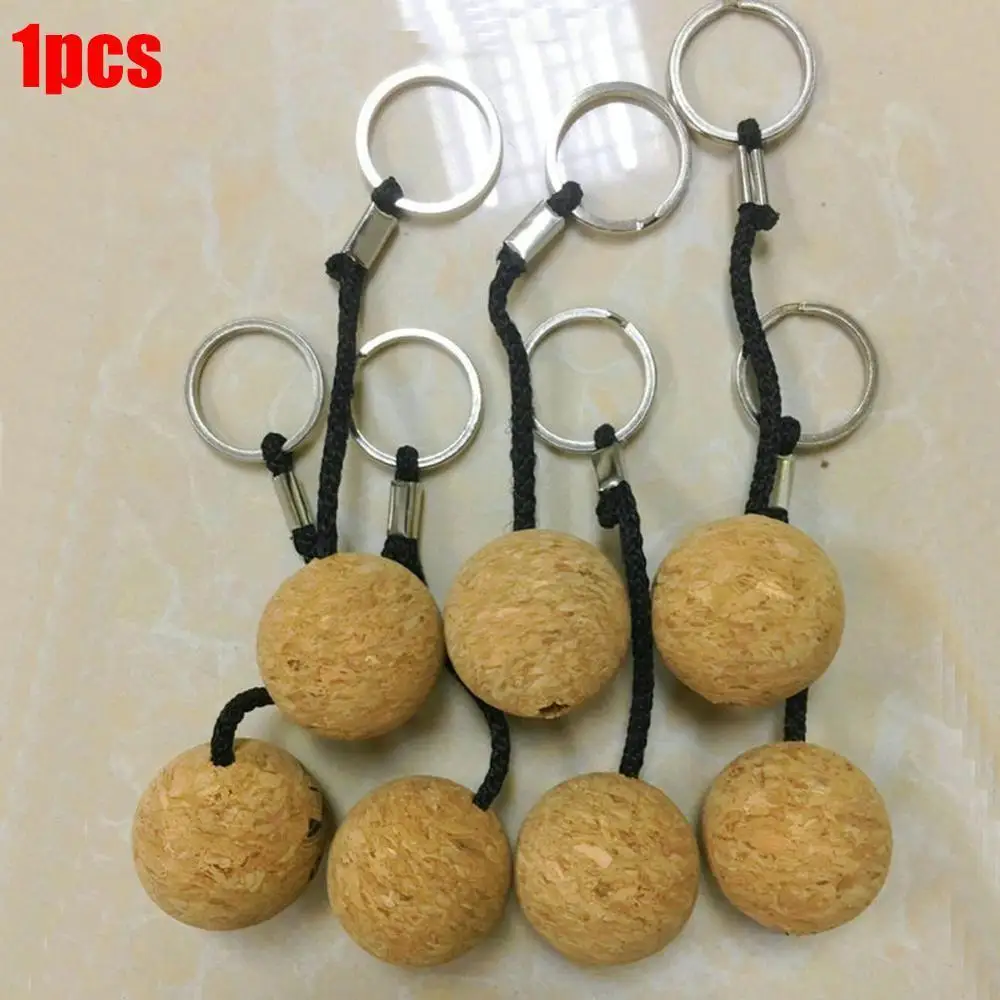 Cork Ball Keychain Floating Buoy Key Chain Holder For Water Rowing