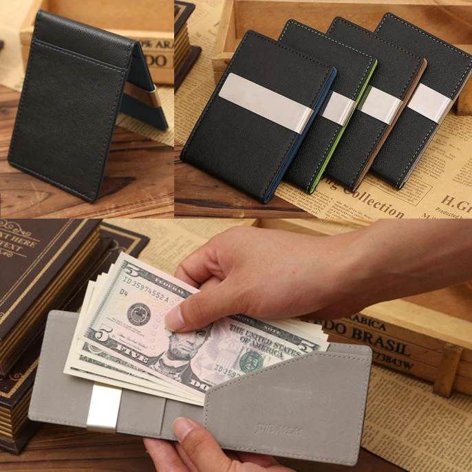 Fashion Small Wallets Luxury Brand Men Male Clutch Coin Purses Walet Bag Leather Magic Money Portomonee Pocket Vallet  813