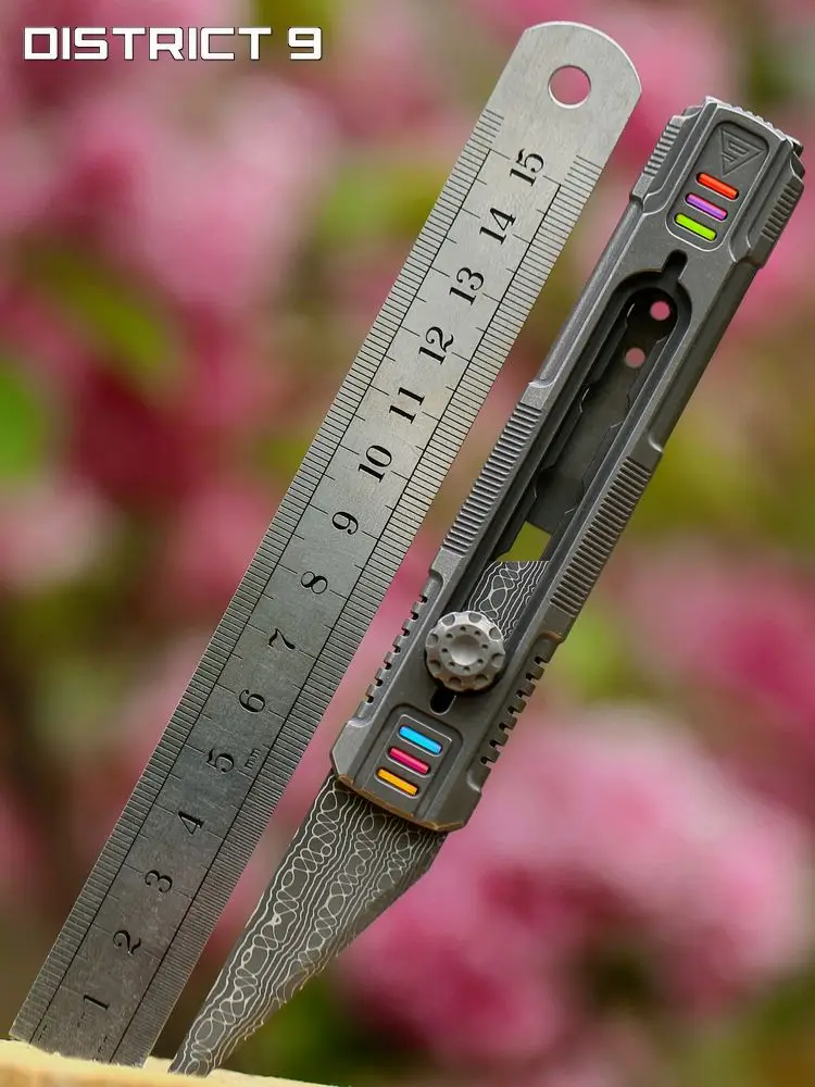 

5th Generation Titanium Alloy Utility Knife XS Wallpaper Knife Outdoor Portable Self-defense Survival Self-defense Rescue EDC