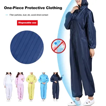 

Protective Equipment Epidemic Prevention Isolation Clothing Antistatic Dust-free One-piece Protective Clothing with Hoods