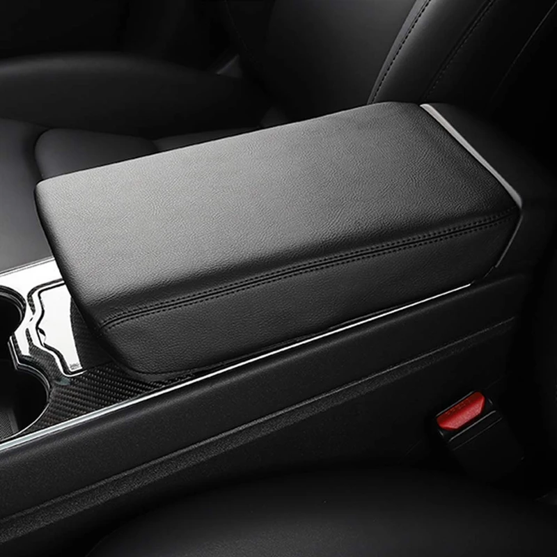 Авто Крышка центральной консоли подлокотник коробка Pad для Tesla модель 3