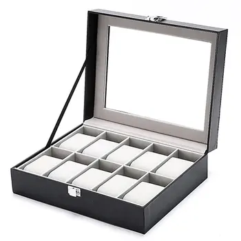 

Jewelry Watch Box Case For YAZOLE Elegant Wrist Watch Present Gift Box Case Display Storage Organizer