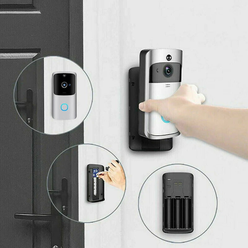 Функция уведомления смарт беспроводной Wifi Кольцо Дверной звонок видео голосовой домофон Домашняя безопасность непромокаемый