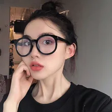 Классические женские очки, дизайнерские круглые оружие, стекло es Light Arms, стекло, очки для глаз, черное серебро, золото, GD1019