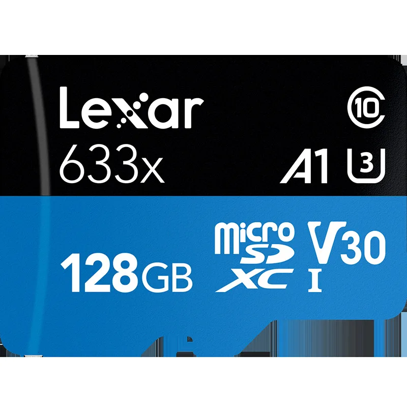 Lexar 128 Гб Micro SD 32 Гб 256 Гб карта памяти высокая скорость до 95 м/с 64 Гб класс 10 633x картао де Мемория TF флэш-карта - Емкость: 128GB