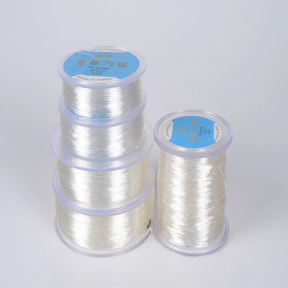 

0.5-1.0mm 100M High Quality Crystal Wire Elastic Wire For Jewelry Making Process Beaded Wire