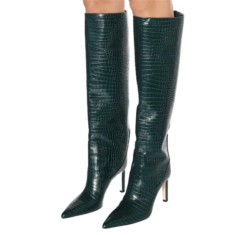 YUE JABO/Женская обувь из натуральной кожи; зимние высокие сапоги на высоком каблуке; теплые зимние сапоги; женские кожаные высокие мотоботы; большой размер 43