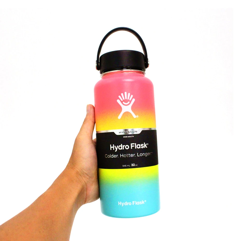 Бутылка для воды HydroFlask термос из нержавеющей стали с широким горлышком спорта и