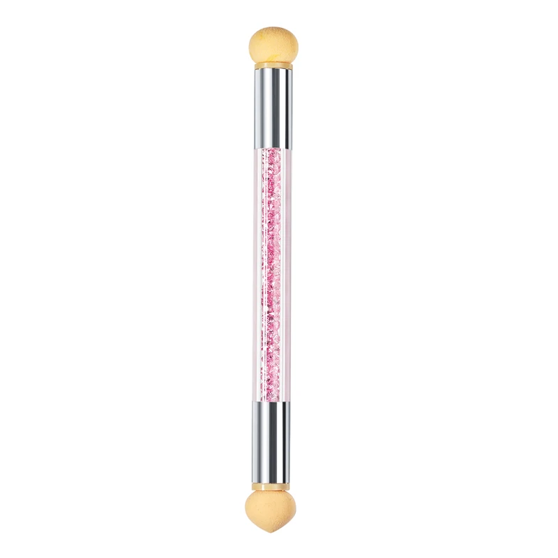 Гель-лак, цветной градиентный карандаш для ногтей, двойная губчатая головка, острый Круглый блеск, ручка для пудры, цветной карандаш для маникюра, инструменты