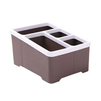 

Fashion Simple Remote Control Organizer Plastic Holder Stand Shelf Rack Table Decoration Office Dresser Storage Box