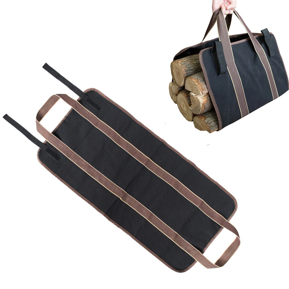 

Outdoor Convenient Firewood Wood Tote Bag Rack Logging Bag Storage Holders for Beach Campfire