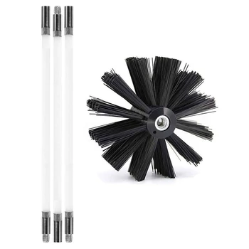 

20 Feet Dryer Vent Cleaning Kit, Lint Remover, Fireplace Chimney Brushes, Extends Up to 20 Feet, Synthetic Brush Head