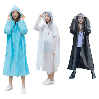 

Fashion EVA Women Man Raincoat Thickened Waterproof Rain Biking Portable Dustproof Cycling Parts Poncho Adult Rainwear