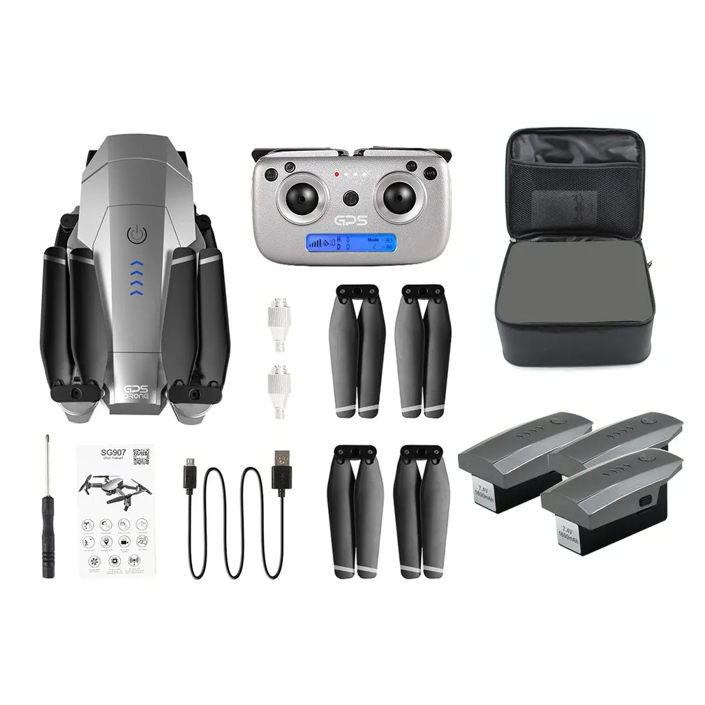 

SG907 RC Drone GPS Drone with 4K/1080P HD Camera 5G FPV RC Helicopter Professional RC Drone Toy +7.4V 1600mAh Battery
