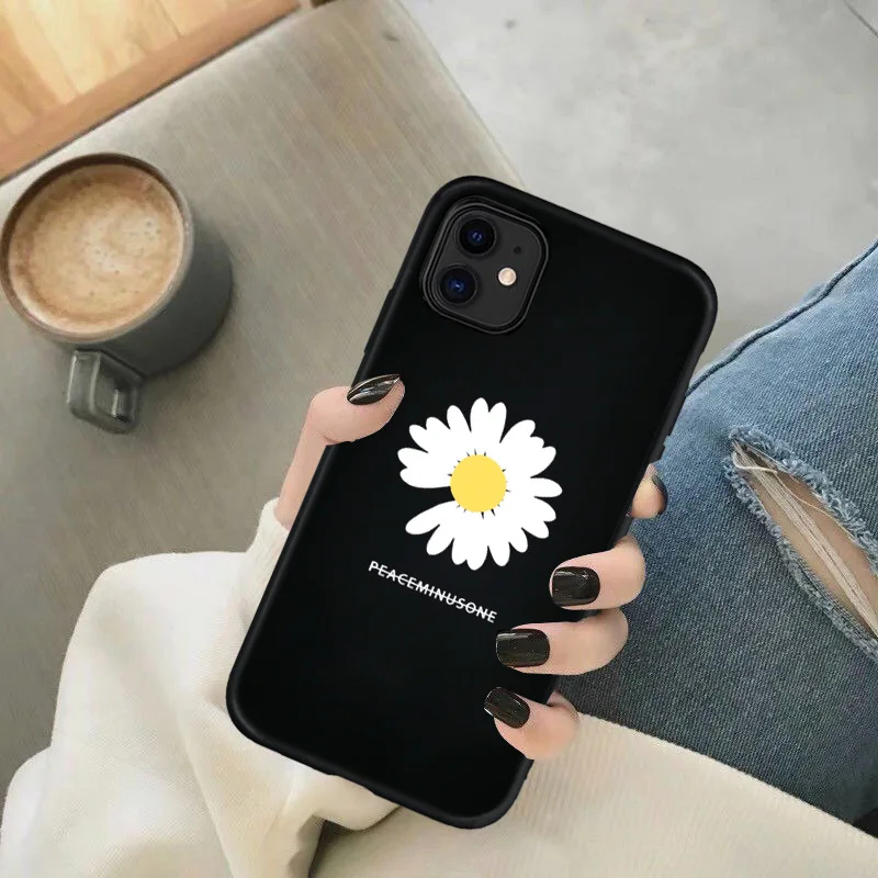 Новый милый маленький цветок ромашки мягкий ТПУ чехол для телефона Foriphone 11 Pro Max