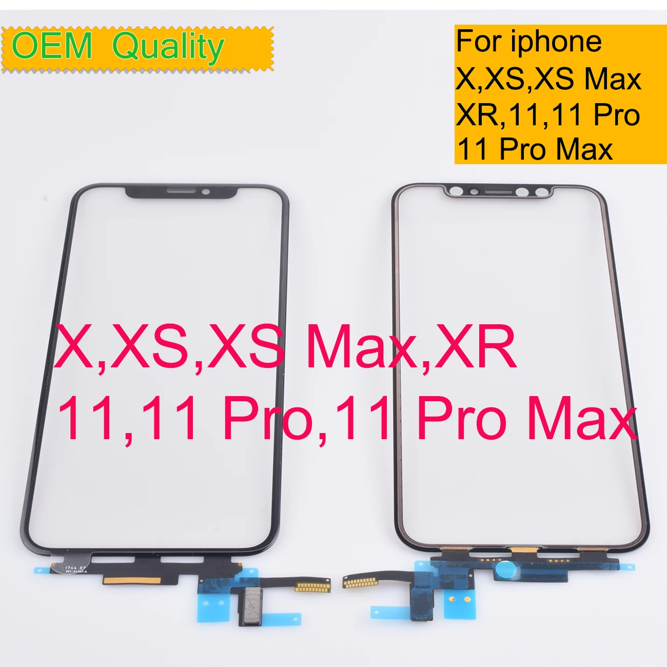 10 шт./лот оригинальный для Iphone 11 Pro Max X XR XS сенсорный экран дигитайзер панель