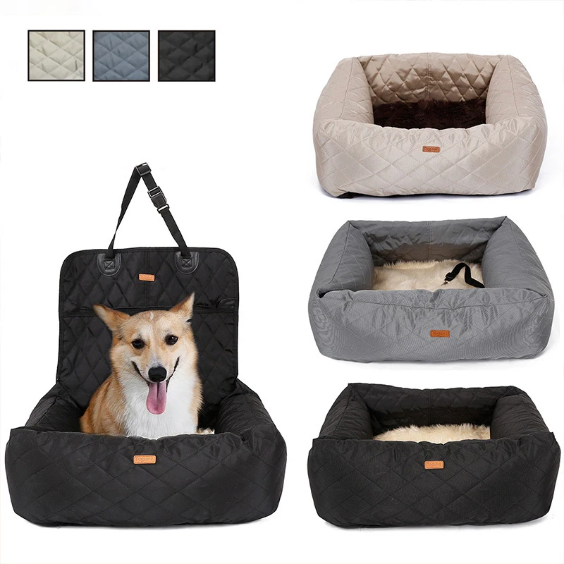 Multifunction Dog bed Cat Carrier Car Seat Beds Sofa Kitten Puppy Dog house Thickened large size Dog mat 60cm