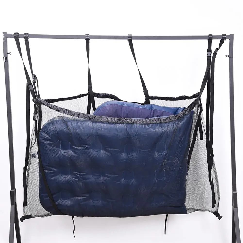 Large-Capacity Swimming Pool Storage Bags Foldable Hook Mesh Bag Football Basketball Storage Bag Home Clutter Storage Net Bags