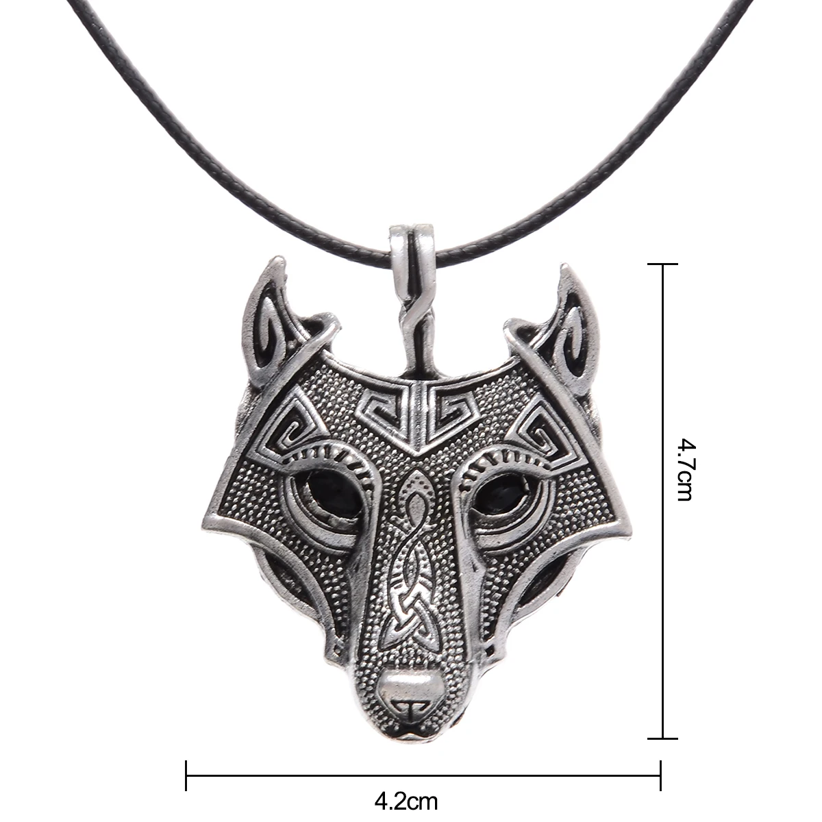 Retro Animal Head Necklaces Shellhard Vintage Mens Boys Wolf  Pendant Necklace Fashion Jewelry Bijoux Erkek kolye
