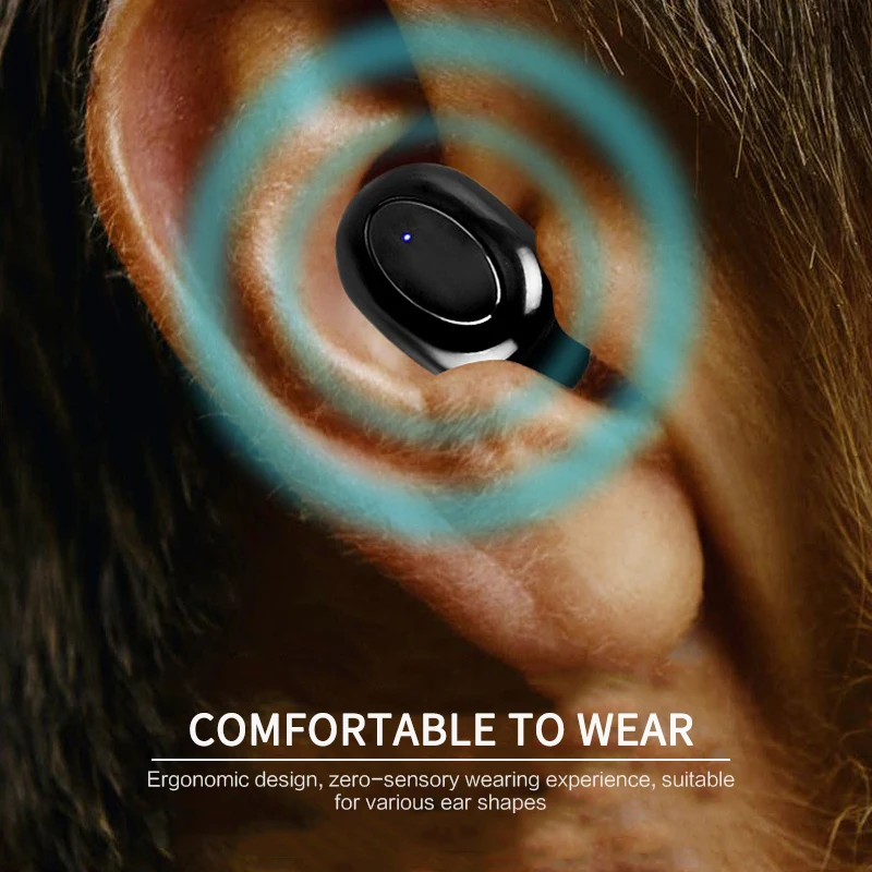 6 Colors TWS Wireless Bluetooth Headphone Noise Reduction Mini Earbuds LED Digital Display in ear Earphone Stereo Gaming Headset