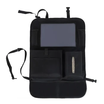 

Kids Toys Protector Multipurpose Kick Mats Storage Pockets Interior Large Capacity Car Backseat Organizer Tablet Holder Bag