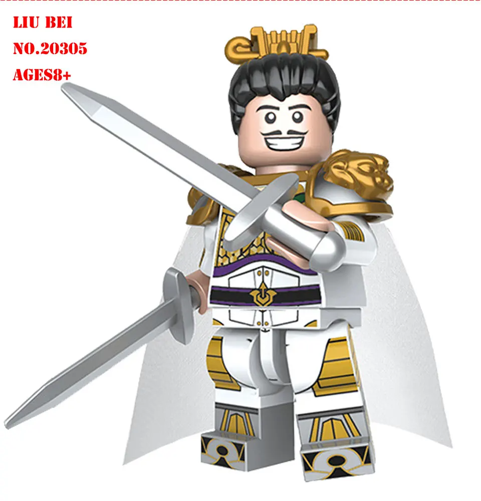 BZDA Good Friend Three Kingdom History Building Blocks Doll Model Zhuge Liang Liu Bei Diao Chan etc Blocks Kids Toys Gift