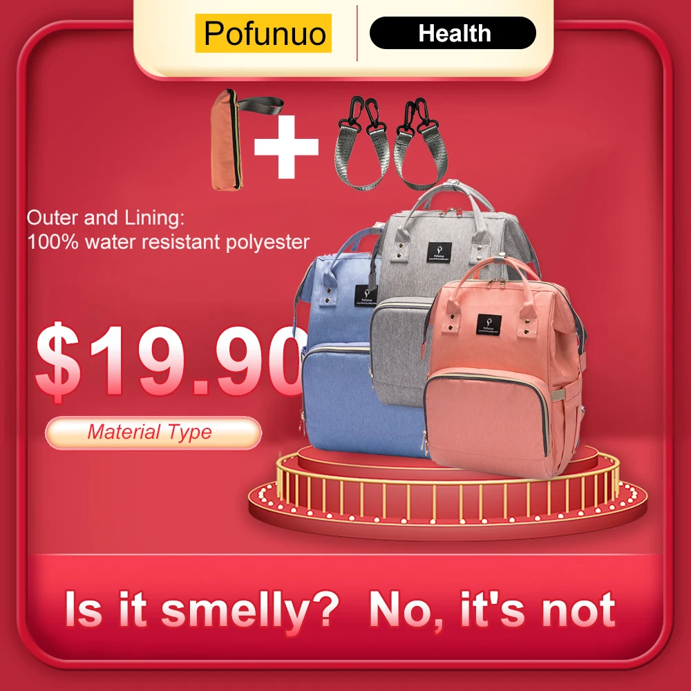 Bolsas de pañales para la mamá, gran capacidad, mochila de viaje para el cuidado del bebé, moda para mujer, multifunción, impermeable