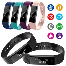 ID115 умный Браслет Шагомер фитнес-трекер спортивный браслет монитор активности монитор сна водонепроницаемый для IOS Android