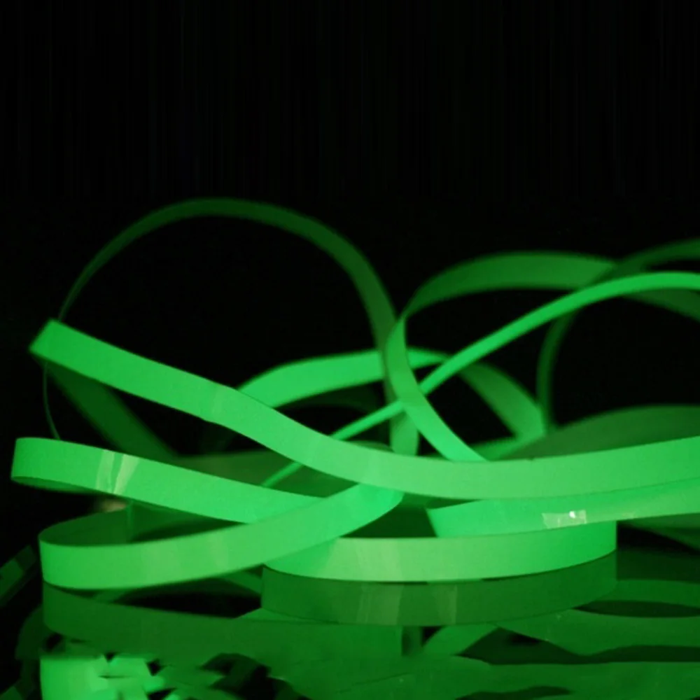 Самоклеящаяся светящаяся лента желтовато-зеленая наклейка Предупреждение Фотолюминесцентные украшения для дома сценическая лестница ремесло DIY
