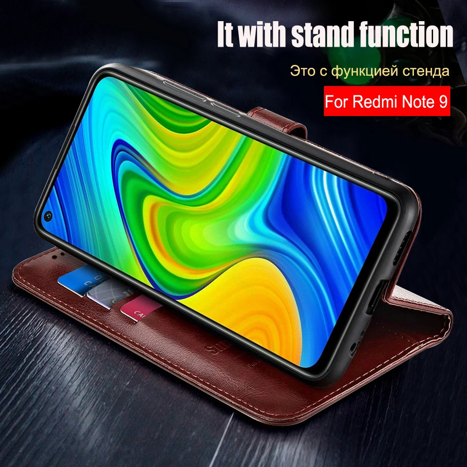 xiaomi leather case card For Xiaomi Redmi Note 9 Case Phone Cover Silicone Soft TPU Back Cases for Xiaomi Redmi Note 9 Case 6.53'' Redmi Note9 Coque flip xiaomi leather case cosmos blue