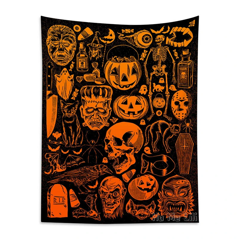 

Настенный декор в виде черепа для Хэллоуина