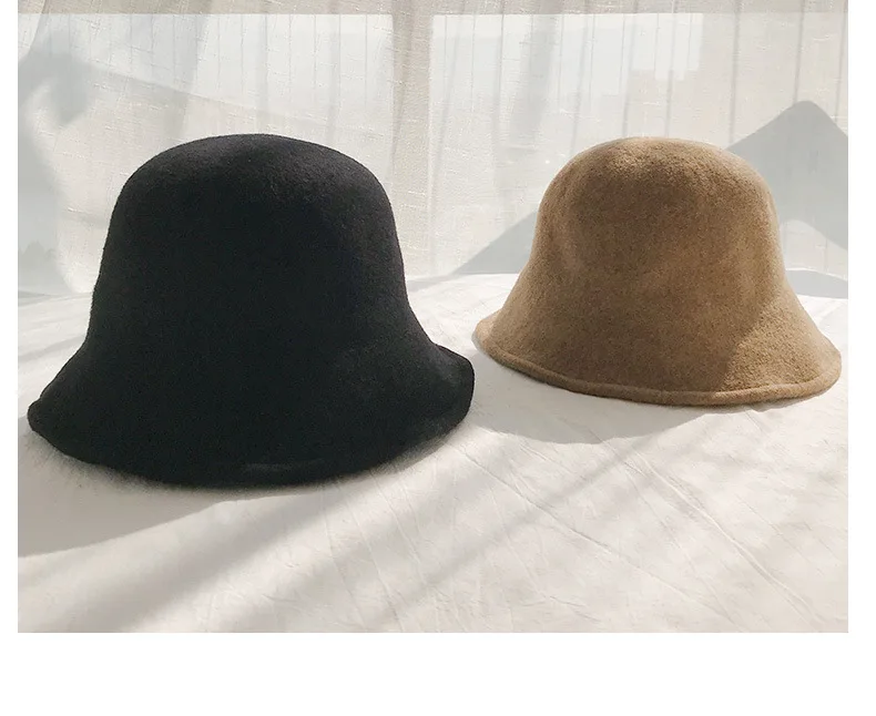 Женская шапка, осенняя и зимняя, Корейская, модная, дикая, верхняя шапка, берет, зимняя, женская, шерстяная шапка, шляпа рыбака