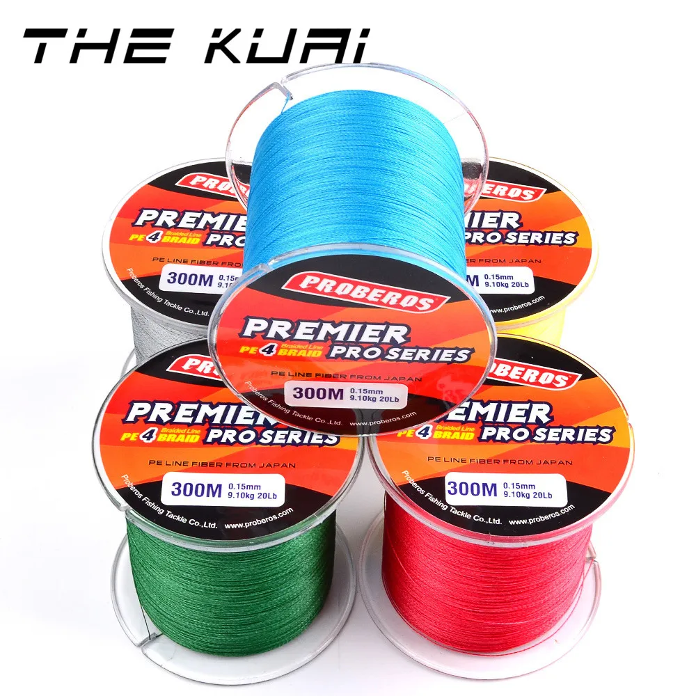 

THEKUAI Fishing Lines 100M 300M 4 Strands Braided Wire 6-100 LBS PE Multifilament Fishing Line Rope Cord 100% Super Power