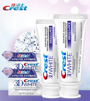 

Crest 3D Whitening Toothpaste Brilliance Advanced Fluoride Anticavity Toothpastes Dental Hygiene Teeth WhiteningTooth Paste