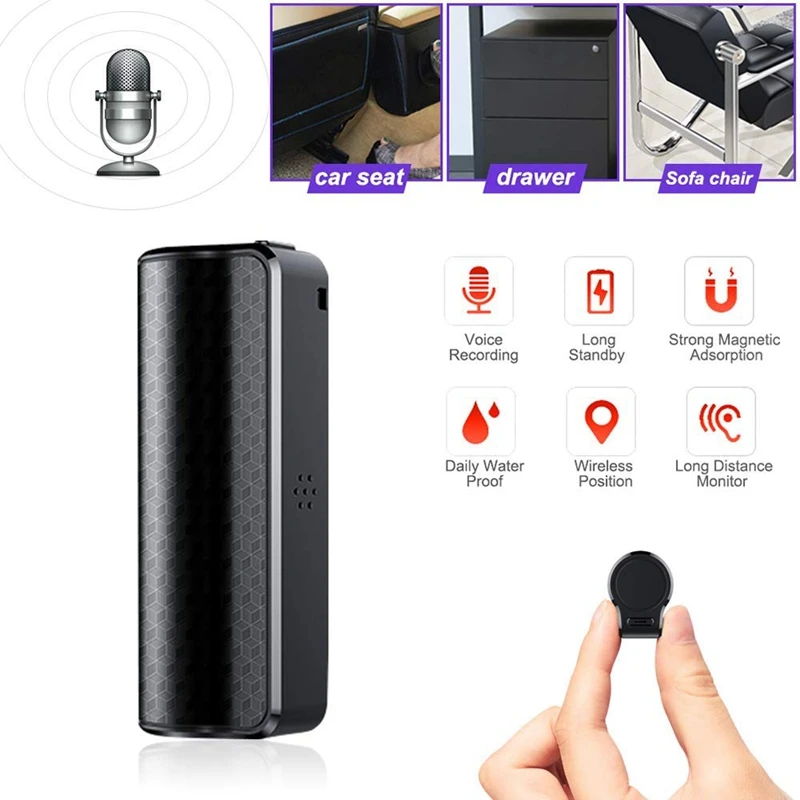  Abhu-Mini Audio Registratore Vocale 8G Portatile di Registrazione Magnetica Professionale Hd Digita