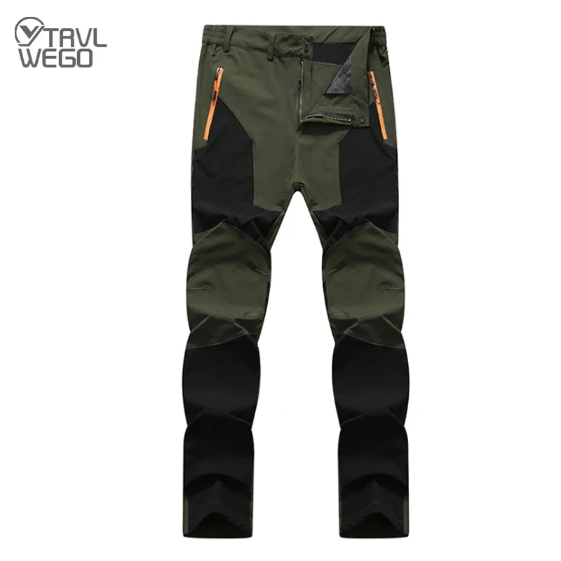 TRVLWEGO Men Summer Hiking Pants Wear resistant Quick Dry UV Resistant