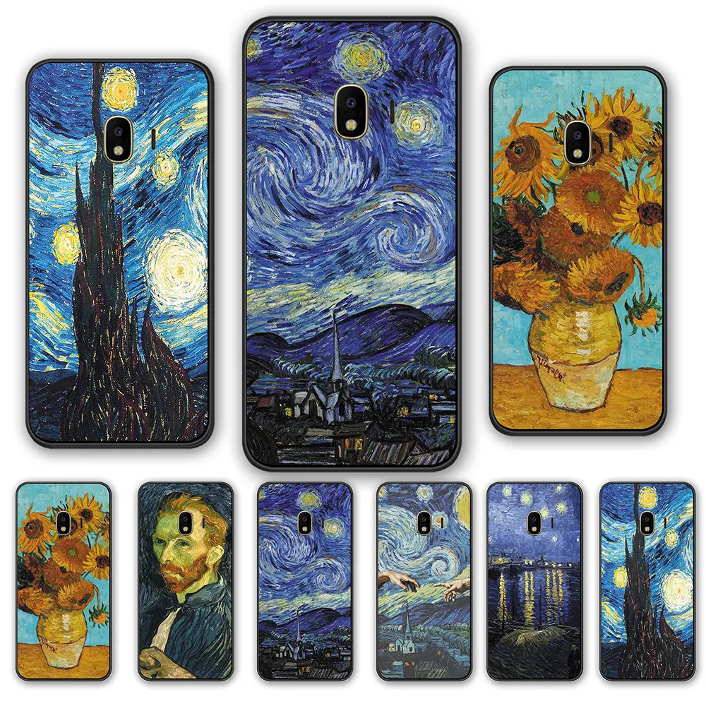 Чехол для телефона Van Gogh Starry Night Силиконовый ТПУ чехол Samsung Galaxy J1 2 3 5 7 2016 2017 J330 530 730 J4