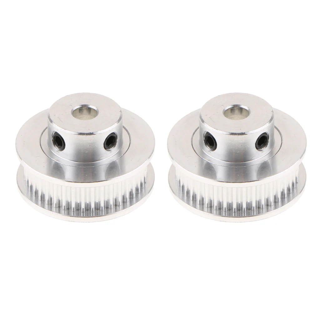 GT2 Synchronous Wheel 40 Teeth 5mm Bore Aluminum Timing Pulley for X Axis and Y Axis Drive of 3D Printer 2PCS
