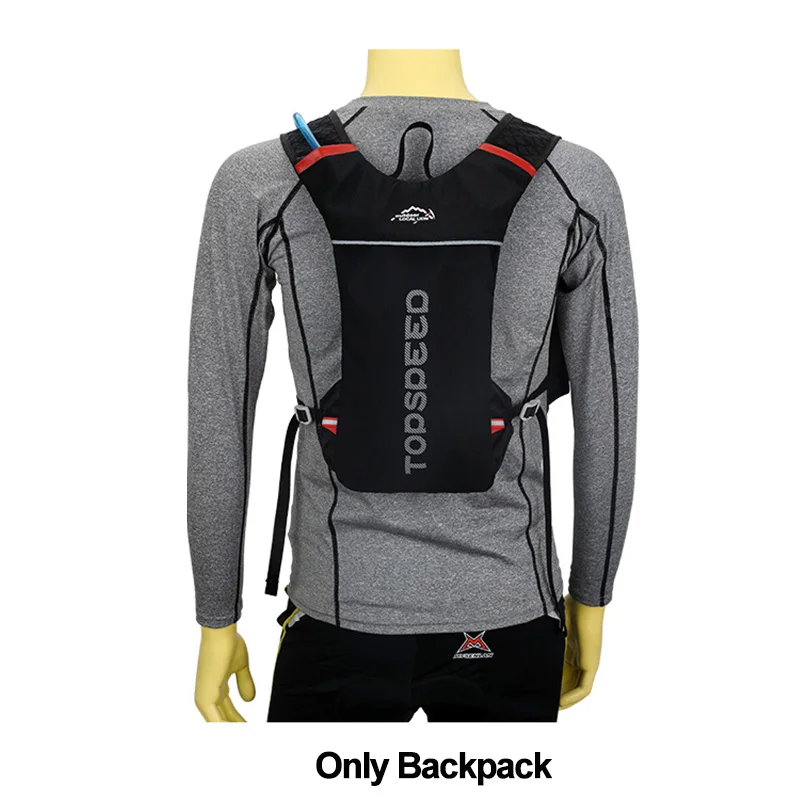 Black Backpack only Местный лев, 5л, велосипедный рюкзак для бега, женский, мужской, для бега, спортивный рюкзак, светильник, водонепроницаемый, для бега, марафона, сумка - Цвет: Black Backpack only