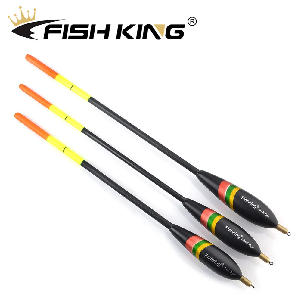 FISH KING 3 шт./упак. Barguzinsky Fir поплавок 1 5 + 4 0 г/1 6 г Боббер Balsa из пробки вертикальный для