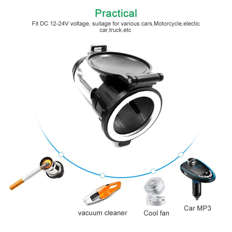 Водонепроницаемый Авто мотоцикла гнездо для автомобильного прикуривателя 12V 120W авто Мощность разъем для мотоциклов лодки косилки автомобили тракторов