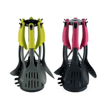 

6 Piece Nylon Kitchenware Set - Non-stick, Non-toxic, Nylon Plastic Hanging Kitchenware Set-