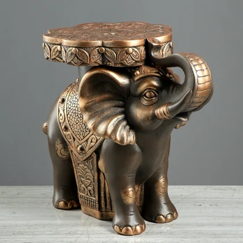 

Floor stand "Elephant" 33 cm, brown-gold