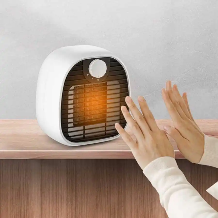 

Mini Desktop Electric Heater 1000W 2 Gear Adjustable Temperature PTC Fan Heater Air Warmer For Home Office