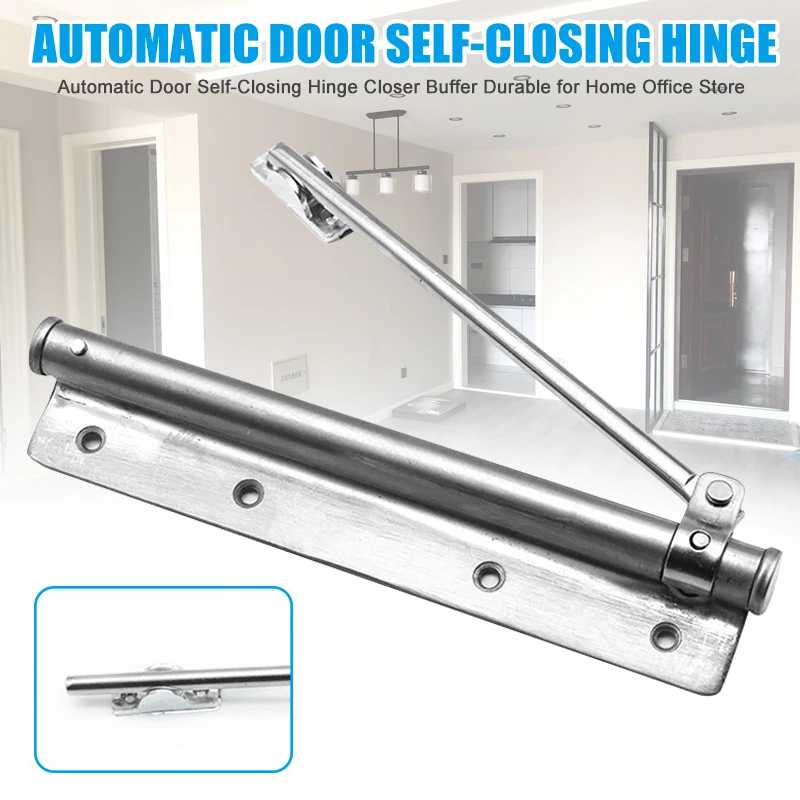 

Automatic Door Self-Closing Hinge Closer Buffer Durable for Home Office Store TN88